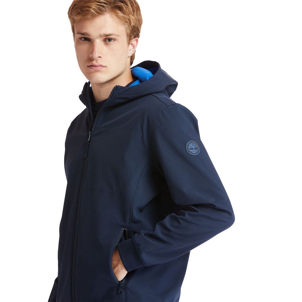 Chaquetas Timberland Hombre Mt. Waumbeck Sin Capucha Softshell Azul Marino - Chile EBR-642397